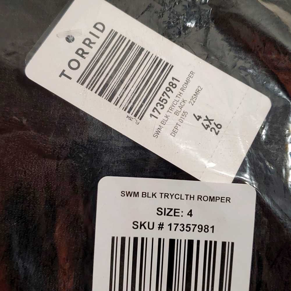 ❤️NWT TORRID PREMIUM SWIM COVER STRAPLESS TERRY ROMPER SHORTS COVER-UP PLUS SIZE - Picture 5 of 11